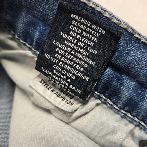 Buckle‎ BKE Alec Distressed Thick Stitch Straight Blue Men 32X30 (29x29) Stretch - Picture 9 of 12